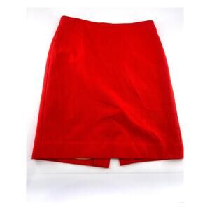 J. Crew The Pencil Skirt Womens Size 6 Orange Knee Length Business Work Career